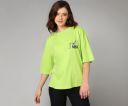 KOTTY Women's Solid Oversized Fit T-Shirt...