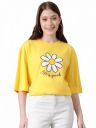 KOTTY Women’s Solid Slim Fit T-Shirt – Classic Round Neck...
