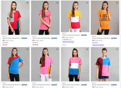 Kotty Women's T-Shirts @ ₹99