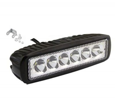 Kozdiko 6 LED Fog Light/Work Light Bar Spot Beam Light White Light Set