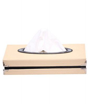 Kozdiko Car Leatherite Tissue Paper Dispenser Box with 200 Sheets (100 Pulls) for Maruti Grand Vitara
