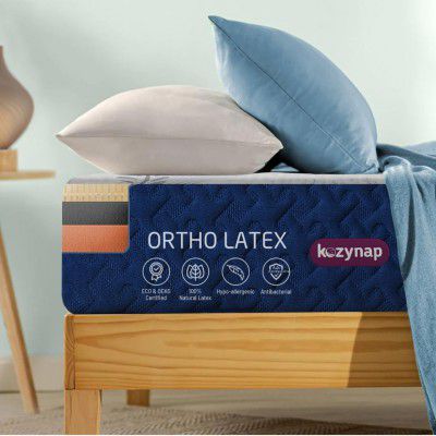 [ Extra Rs 3039 Off ] Kozynap Pure Natural Latex Ortho Hybrid Memory Foam Mattress (King Size 78x72x6)
