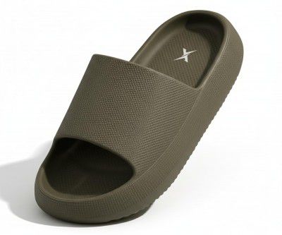 Kraasa Cloudfoam Pillow Slippers for Men Non Slip Quick Drying Shower Slides Bathroom Sandals | Ultra Cushion | Thick Sole