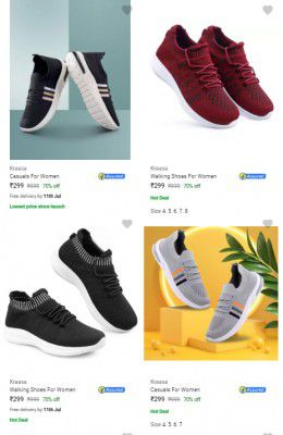 Kraasa Womens Footwear Starts ₹299 | Upto 70% Off