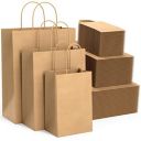 Kraft Paper Shopping Bags with Handles, Bulk Pack of 50, Multiple Sizes, Brown...