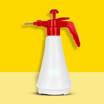 Kraft Seeds by 10CLUB Pressure Spray Pump (1000ml, White and Red) | Plastic Spray Pump For Gardening | Mist and Jet | Pressure Sprayer For Home Gardening | Easy Use Spray Pump | Hand Powered