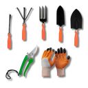 Kraft Seeds Home Tools, 7Pcs Gardening Tools Kit for Home Garden - (Cultivator, Fork, Trowels, Weeder, Gloves, Pruner Cutter), Lightweight, Portable, Durable Gardening Items for Indoor and Outdoor Use...