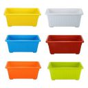 Kraft Seeds Plastic Window Planters (6 Pcs, 13 Inch, Multicolor) | Plant Pots for Home Plants | Flower Planters for Home Gardening...