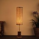 Kraftinn Bamboo Floor Lamp, Natural Brown, Pack Of 1 - Led...