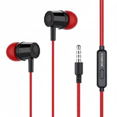 Kratos E02 Red Wired Earphones