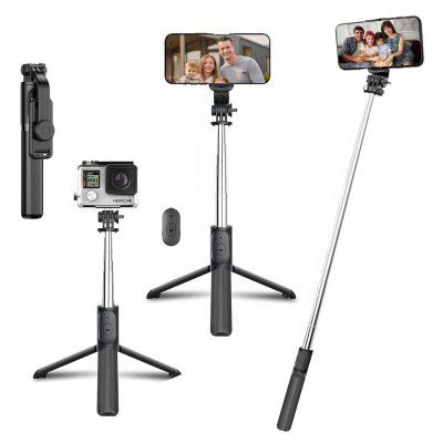 Kratos Extendable Selfie Stick Tripod Stand up to 100 cms Long