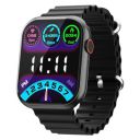 Kratos SW19 Ultra Max Smartwatch with Advanced BT Calling, 2.01" HD Display, Functional Crown, SpO2, Heart Rate Monitoring, 50+ Sports Mode, 200+ Watch Faces, Wireless Charging, IP67 Rating (Black...