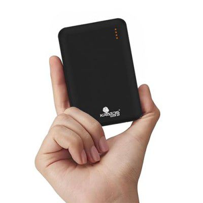 Kratos Ultra Slim & Compact PowerBank 10000 mAh, 22.5W Fast Charging, Black