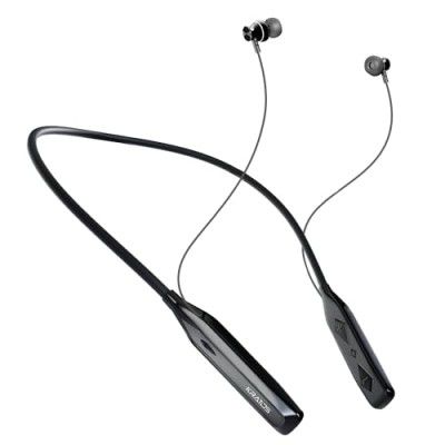Kratos Vibez N3 Bluetooth Earphones with 13mm Drivers, Rich Music Experience, 8 Hours Playtime, Type C Fast Charging, Neckband Earphones