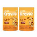 Kravio Premium Trail Mix (2 X 200g) | Mixed Dry Fruits & Nuts Contains Cashew, Almond, Cranberry, Raisin, Pumpkin, Sunflower & Flax Seeds | Healthy Snacks, 20% Protein, Rich in Fibre, Zero Cholesterol...