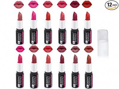 Krayons White Secret Moisturizing Matte lipstick Waterproof Long lasting 4gm Each Combo (Pack of 12)
