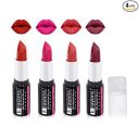 Krayons White Secret Moisturizing Matte lipstick Waterproof Long lasting 4gm Each Combo (Pack of 4)...