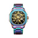 Kredo Men OTUS² Neo Chrome Automatic Skeleton Analogue Self-Winding Watch 43MM - KW097...