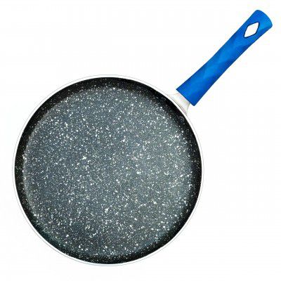 Kreme Aluminium Non-Stick Dosa Tawa | 28 Cm | Blue