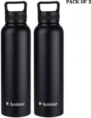 Kreme LIFT BLK 1L PK2 1000 ml Bottle (Pack of 2, Black, Steel)