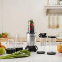 Kreme NUTRIBLEND 500 W Juicer Mixer Grinder (GH NB 5P SLVR | 5 Jars | Silver)...