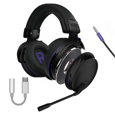 Kreo Beluga V2 Wired Gaming Headset, (Beluge V2 with Converter)
