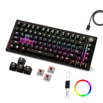 Kreo Hive RGB Anti-ghosting Gaming Keyboard, (RGB Backlight, Red Switch)