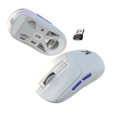 Kreo Pegasus 58 GMS Ultra Lightweight Wireless Gaming Mouse, Upto 26000, Software Included (Pegasus-White)