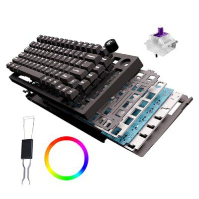 Kreo Swarm 75% Wireless Mechanical Keyboard (All Black, GTMX Sense Switches)