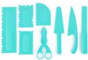 Kreyams Cake Decoration Tools kit Combo for Making and Baking Cake at Your Kitchen, Bakery. Cake Making Tools,Cake Making Materials, Professional Tools(Blue) Plastic Cake Server  (Blue)...