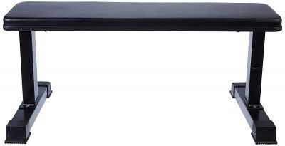 Krin Fitness Flat Gym Bench Home Workout Multipurpose Exercise Bench Press Weight Strength Training, Flat, Black, 220 kg Capacity Weight