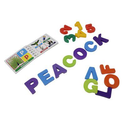 Krireen Letter Word Picture Senior Board Game Educational Toys Games Preschool Learning for Kids, Child