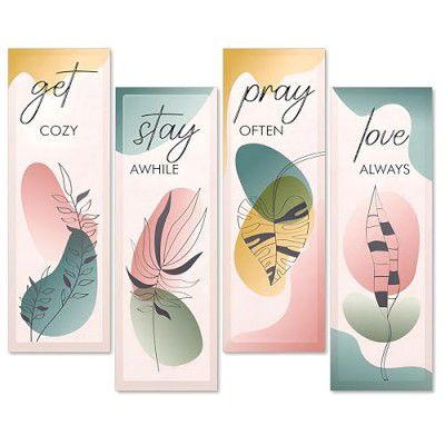Krishiva Handcrafted Wall Art| Wall Décor (BUY 1 GET 1 FREE)- 4 Pcs