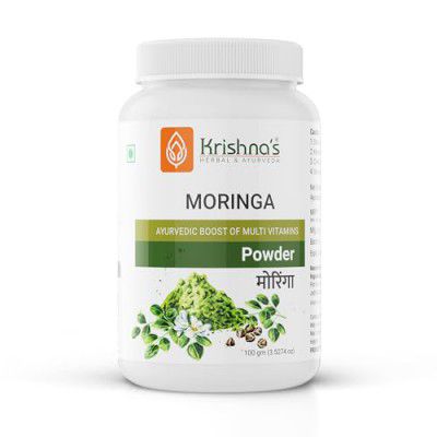 Krishna's Herbal & Ayurveda Pure Moringa Leaf Powder (100gms),