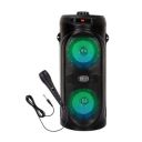 Krisons Comet 4" Double Woofer 40W Multi-Media Bluetooth Party Speaker with Wired Mic for Karaoke,Digital Display, RGB Lights, USB, SD Card and FM Radio...