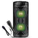 KRISONS Rockstar 4" Double Woofer 30W Multi-Media Bluetooth Party Speaker, USB, SD Card and FM Radio...