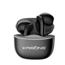 Krisons TWS-001 Wireless Earbuds, Black, Bluetooth 5.2, 10mm Drivers, HiFi Sound Quality, 25H Battery Life, Touch Control, Charging Case (Black)...