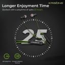 Krisons Zytel 002 Neckband with 30 hrs runtime Bluetooth Headset (Black, Green, in The Ear)...
