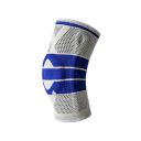 Kriva Cotton Knee Padded Protector | Compression Knee Brace (color: Grey and white)...