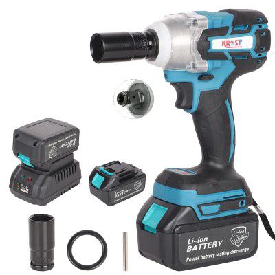 KROST 21V Brushless Double Battery Powerful Cordless Impact Wrench | Impact Driver .