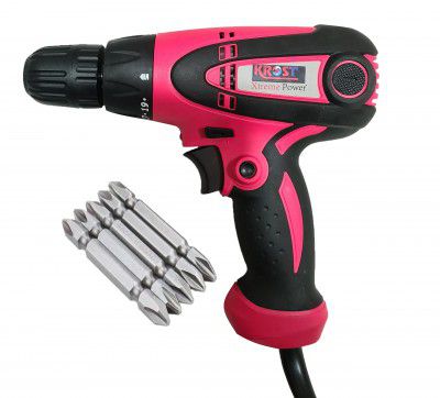 KROST screwdrivermachine+5bits Plastic Industrial Screwdriver and Drill Machine 
