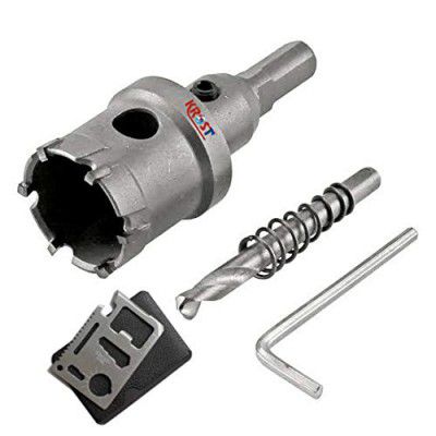 Krost Tungsten Carbide Tipped Holesaw,TCT Holesaw For Metal,Wood & Other Applications With Pocket Multitool (TCT Holesaw 38mm)