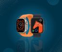 KROWN TECH Latest T800 Ultra Series Smart Watch for Android/iOS for Men & Women with Bluetooth Calling, Heart Rate, Sports Mode, Sleep Monitoring, IP68 Waterproof - Black...