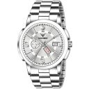 Kruger MWST-2210 Silver Toning Dial Day and Date Functioning Analog Wrist Watch for Men...