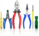 Kshivi 2 in 1 Screwdriver with 8"inch Plier 6" Nose Plier Wire Cutter Line Tester Combination Screwdriver Set (Pack of 5)...
