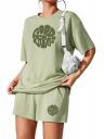 KSHS Women's Cotton Printed Night Suit Set of Top & Shorts...