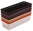 KSP HOME Plastic (pack of 6) Multipurpose Desk Organizer Tray Office Drawer ...