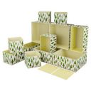 Kuber Industries 12 Pcs Foldable Drawer Organizer | Wardrobe Organizer for Clothes | Cream & Green...