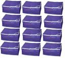 Kuber Industries 12 Piece Non Woven Saree Cover Set, Purple...
