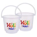 Kuber Industries 2 Pcs Holi Bucket | 13 Ltr Water Storage Bucket for Holi...